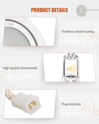 ULXIOM SB02300798 Range Hood Led Light Fit for Broan Nutone PM500 PM500SS EE55000 Series, Lighting Bulb AC12V MAX 20W (2 Pack) - Image 4