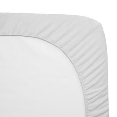 American Baby Company Heavenly Soft Chenille Fitted Pack N Play Playard Sheet 27" x 39", Warm and Cozy Chenille Pack and Play Sheet, White, for Boys and Girls, Fits Most Mini Crib Mattresses - Image 2