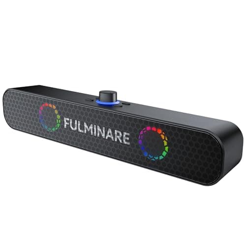 FULMINARE Bluetooth Speaker with 26W HD Sound, Portable Speaker Up to 30H Playtime, AUX&TF-Card&USB Input, LED Lights, Speakers Bluetooth 5.3 Wireless for Home/Party/Outdoor, (Black) - Image 1