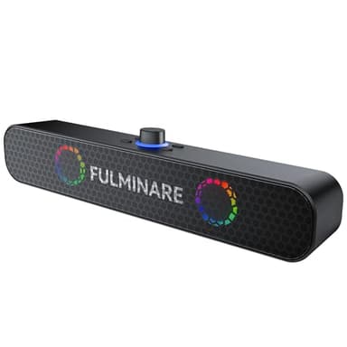 FULMINARE Bluetooth Speaker with 26W HD Sound, Portable Speaker Up to 30H Playtime, AUX&TF-Card&USB Input, LED Lights, Speakers Bluetooth 5.3 Wireless for Home/Party/Outdoor, (Black) - Image 1