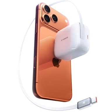 TORRAS FlexLine 67W Retractable USB C Charger Block,for iPhone 17 Charger Fast Charging, GaN Ⅲ USB C Cable with Dual-Port for MacBook Pro/Air,iPad, Samsung Galaxy S25 Ultra/iPhone 17 Pro Max, 39.37in - Image 1