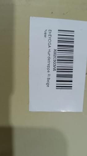 EHEYCIGA Curved Dog Stairs Ramp for High Beds 22.6" H, 5-Step Dog Steps for Small Dogs and Cats, Pet Stairs for High Bed Climbing, Non-Slip Balanced Pet Step Indoor, Beige - Image 9