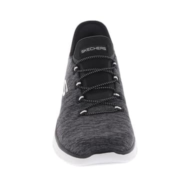 Skechers Women's Summits Hands-Free Slip-Ins – Memory Foam Insole, Heel Pillow, Vegan Materials Sneaker, Black White, 7 - Image 7