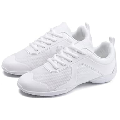 White Cheer Shoes for Girls Womens Cheerleading Shoes Girl Youth Breathable Lightweight Comfortable Kids Cheer Sneakers Size - Image 6