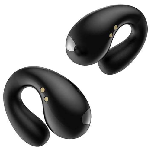 Open Ear Earbuds Wireless Bluetooth 5.3 Earphones, Flexible Clip On Ear buds with 36H Playtime LED Display Bone Conduction Headphones, IPX7 Waterproof Light Weight Fit for Every Ear, Sport, Workout - Image 1