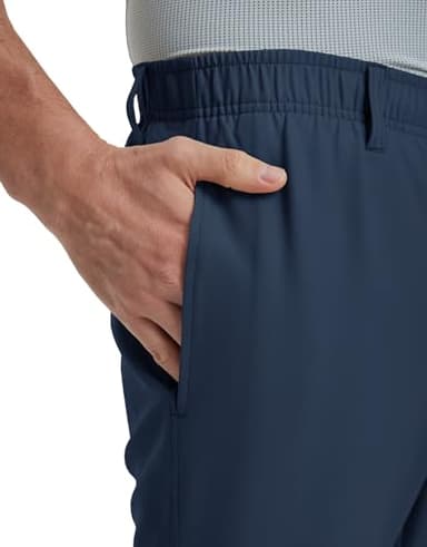 Rouen Mens Golf Pants Lightweight Dry Fit Mens Casual Pants Classic Fit Stretch Dress Pants for Men Travel Business Navy - Image 4