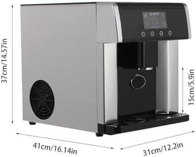 2-in-1 Ice Maker & Cold Water Dispenser, Countertop Portable Ice Machine with Fast 10 Cubes in 8-12 Minutes Ice Production, Self-Cleaning, and Touch Control - Image 6