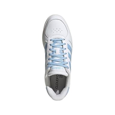 adidas Women's Breaknet Sleek Sneaker, White/Blue/Off White, 8 - Image 5