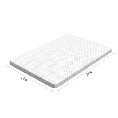 BEIANPP Pack and Play Mattress Topper 38"x26", Soft Breathable Waterproof Cover, Baby Pack N Play Mattresses Pad - Image 2