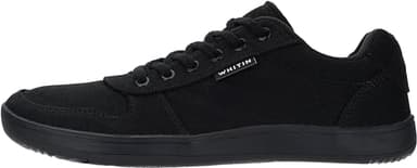 WHITIN Wide Toe Box Barefoot Sneakers for Men Canvas Minimalist Minimus Zero Drop Sole Shoes Size 11 Width 11W Walking Outdoor Training All Black 45 - Image 2