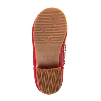 Josmo Girls Mary Jane Shoes Stylish Comfortable Dress Footwear, Red Patent, 9 Toddler - Image 4