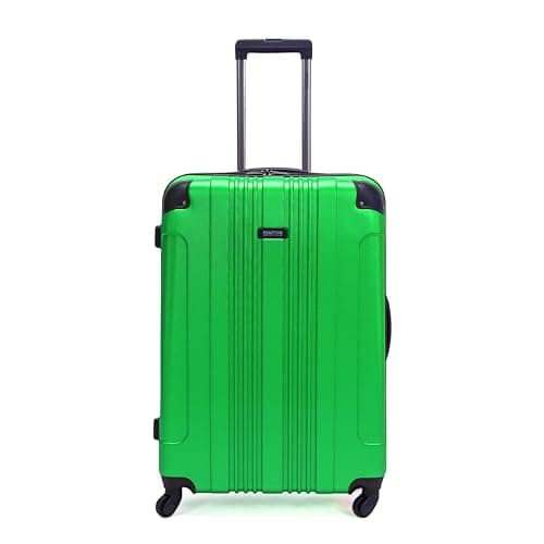 Kenneth Cole REACTION Out of Bounds Lightweight Hardshell 4-Wheel Spinner Luggage, Kelly Green, 28-Inch Checked - Image 1