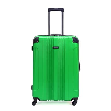 Kenneth Cole REACTION Out of Bounds Lightweight Hardshell 4-Wheel Spinner Luggage, Kelly Green, 28-Inch Checked - Image 1