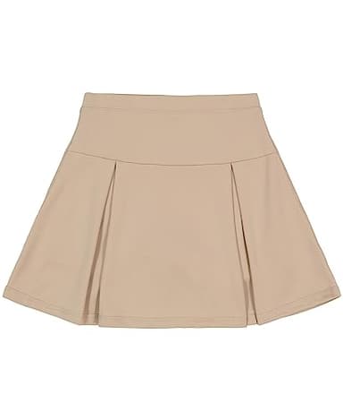 Nautica Girls' Little School Uniform Sensory-Friendly Performance Pleated Scooter, Khaki, 5 - Image 2