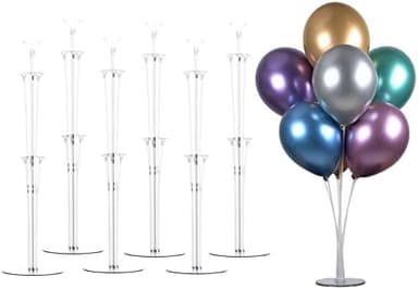 LANGXUN 28" Height Table Balloon Stand Kit for Birthday Party Wedding Decorations, Balloons Arch Kit for Graduation Party and Christmas Balloon Decorations (6 Pack - Image 3