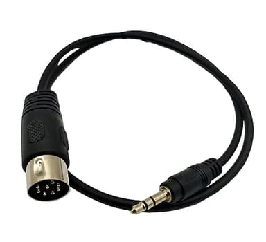 Traovien 8 Pin DIN to 3.5mm Cable,8-Pin DIN Plugs Male to 3.5mm TRS Male Jack Stereo Plug Converter Cable for Audio Cable for Musical Instrument Sound Equipment.(0.5m/1.6ft) - Image 2