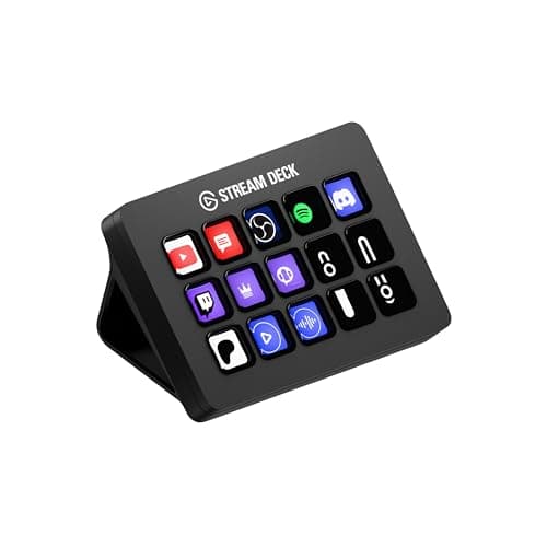 Elgato Stream Deck MK.2 – Studio Controller, 15 macro keys, trigger actions in apps and software like OBS, Twitch, ​YouTube and more, works with Mac and PC - Image 1