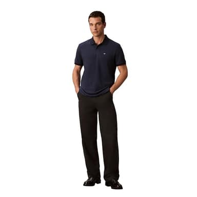 Calvin Klein Men's Jacquard Refined Polo Dark Sapphire - Image 2