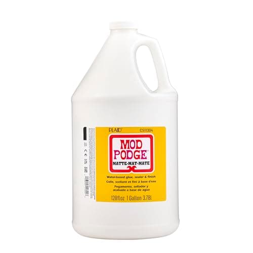 Mod Podge CS11304 Waterbase Sealer, Glue and Finish, 128 oz, Matte - Image 1