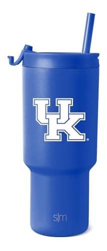 Simple Modern Officially Licensed Collegiate Kentucky Wildcats 30 oz Tumbler with Flip Lid and Straws | Insulated Cup Stainless Steel | Gifts for Men Women | Trek Collection | University of Kentucky - Image 1