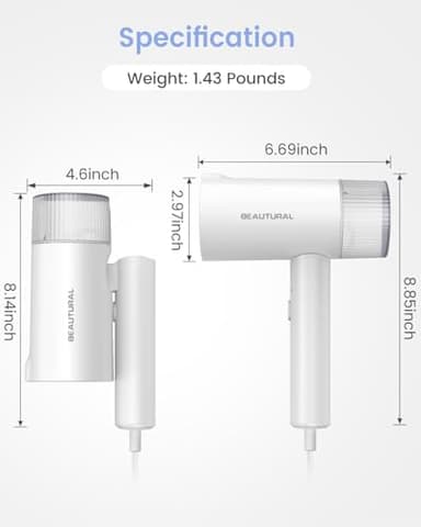 BEAUTURAL Steamer for Clothes, Portable Garment Wrinkle Remover, Fast 30s Heat-up, Foldable and Handheld, 120V Only (Not for 220V Europe) - Image 7