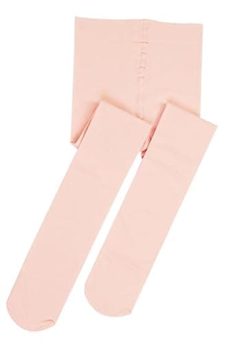 DIPUG Ballet Tights for Girls Dance Tights Toddler Thick Soft Footed Kids Pink Stockings Size 5t 6 7 8, 1 Pack - Image 3