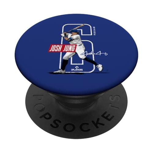 Josh Jung | Texas Baseball Players | MLBJOJ3002 PopSockets Adhesive PopGrip - Image 1