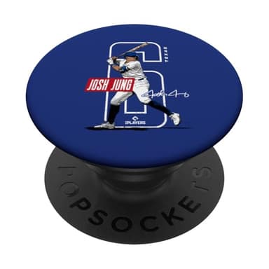 Josh Jung | Texas Baseball Players | MLBJOJ3002 PopSockets Adhesive PopGrip - Image 1