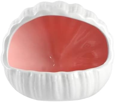 Ceramic Cave Shell Fish House - Small Animal Hideout for Hamsters, Gerbils, Chinchillas, Mice, Rats, and Syrian Hamsters(Pink Large - Image 3