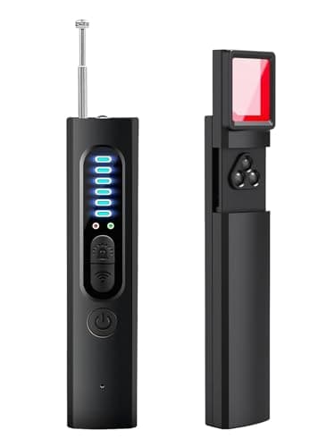 Hidden Camera Detectors,Bug Detector Anti Spy Camera Finder,GPS Tracker Detector Hidden Device Detector,Signal Scanner for Hotels Car Home Travel,6 Levels Sensitivity 4 Modes, 30H Working Time(Black) - Image 1