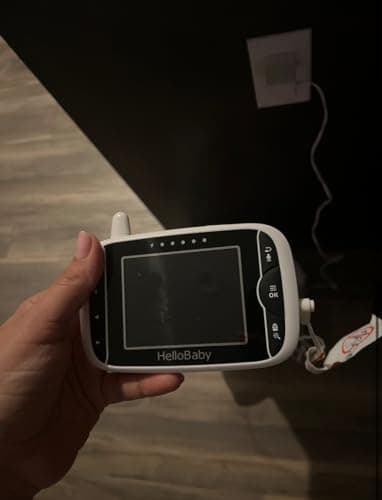 HelloBaby Baby Monitor with Remote Pan-Tilt-Zoom Camera and 3.2'' LCD Screen, Infrared Night Vision (Black) - Image 8