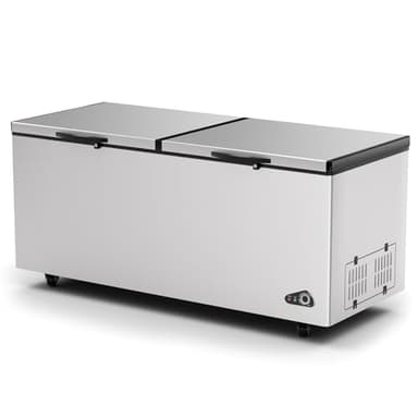 26.5 Cu Ft Chest Freezer - Large Commercial Deep Freezer with 3 Removable Basket and Adjustable Thermostat - 2 Door Energy Saving Quiet for Restaurants, Supermarkets, and Garages - Image 8