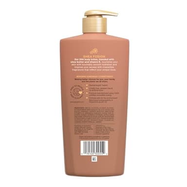 Jergens Shea Fusion Warm Amber Body Lotion, Moisturizer with Shea Butter & Vitamin E, 14 Fl Oz - Image 8