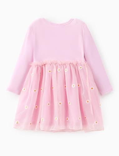 Disney Princess Ariel Dress Toddler Girls A-Line Long Sleeve Sparkle Double-Layered Tulle Winter Fall Clothes Birthday Party Outfit 4-5T - Image 2