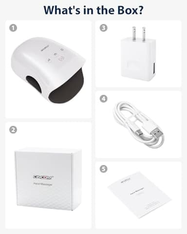 CINCOM Hand Massager - Cordless Hand Massager with Heat and Compression for Arthritis and Carpal Tunnel, Gifts for Women(White) - Image 8