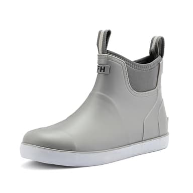 CKWLXQY Men's Deck Boots, Waterproof Ankle Rain Boots Men Anti-Slip Traction, Outdoor Rubber Fishing Garden Boots High-Performance Shoes for Farming - Image 1