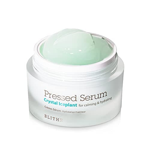 BLITHE Pressed Serum Crystal Iceplant Face Moisturizing Gel - Kbeauty Best Skin Cream for Dry Skin, Korean Serum for Combination Skin & Redness Relief, Face Moisturizer for Dry Skin Cream 1.68 Oz - Image 1