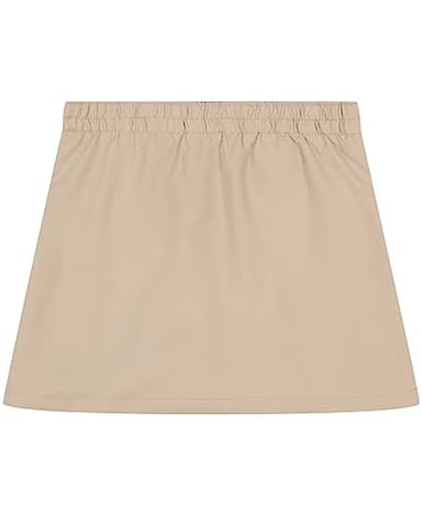 Nautica Girls School Uniform Pleated Scooter with Pockets Skirt, Khaki, 7 US - Image 2