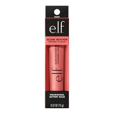 e.l.f. Glow Reviver Melting Lip Balm, Hydrating Tinted Lip Balm For A Glossy Finish & Soft, Supple Lips, Vegan & Cruelty-Free, Strawberry Shortcake - Image 9