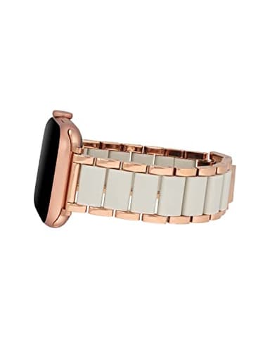 Anne Klein Rubberized Fashion Bracelet for Apple Watch, Secure, Adjustable, Apple Watch Replacement Band, Fits Most Wrists - Image 2