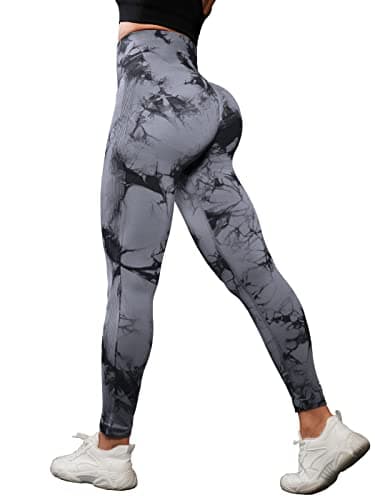 OVESPORT 3 Pack Tie Dye Seamless High Waisted Workout Leggings for Women Scrunch Butt Lifting Yoga Gym Athletic Pants - Image 4