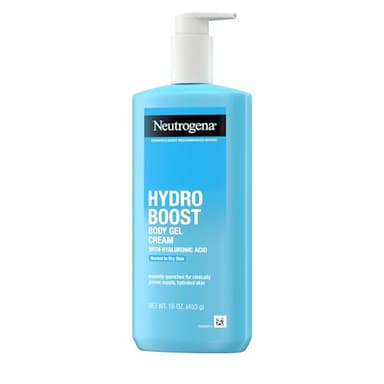 Neutrogena Hydro Boost Body Gel Cream, Hydrating Body Lotion with Hyaluronic Acid for Normal to Dry Skin, Lightweight Fragrance-Free Hyaluronic Acid Moisturizer, 16 OZ - Image 9