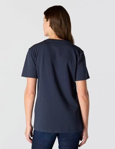 Carhartt womens Loose Fit Heavyweight Short-sleeve Pocket T-shirt Work Utility T Shirt, Navy, Small US - Image 3