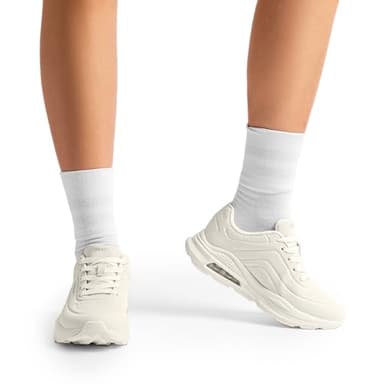 DREAM PAIRS Women Platform Wedge Walking Reese Chunky Shoes High Heel Air Cushion Casual Fashion Sneaker.,Size 10,Beige,SDFN2422W - Image 8