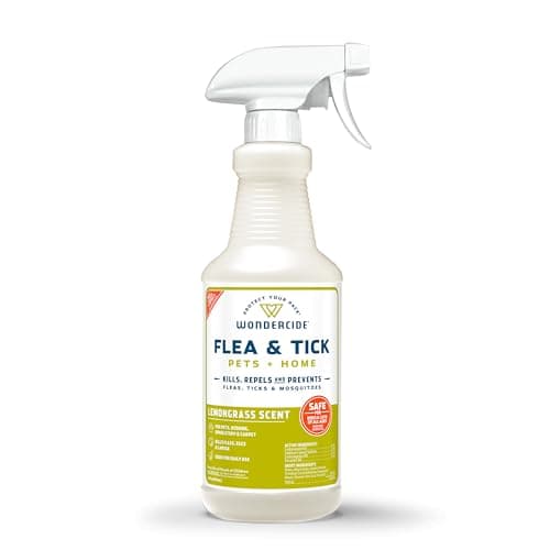 Wondercide - Flea, Tick & Mosquito Spray for Pets and Home with Natural Essential Oils - Killer, Control, Prevention, Treatment - Lemongrass 16 oz - Image 1