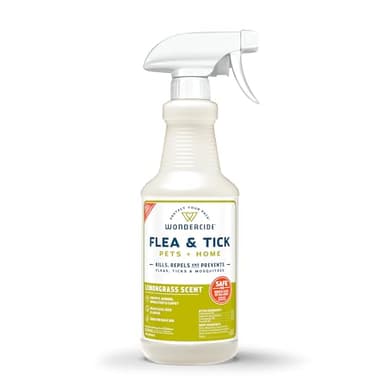 Wondercide - Flea, Tick & Mosquito Spray for Pets and Home with Natural Essential Oils - Killer, Control, Prevention, Treatment - Lemongrass 16 oz - Image 1