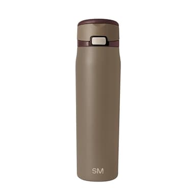 Simple Modern Mesa Loop Water Bottle with Straw | 24oz Cup Holder Friendly Insulated Stainless Steel Bottles for Travel, Sports and School | Hazelnut - Image 1