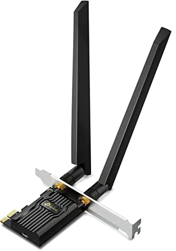 TP-Link WiFi 6E Intel AX210 AXE5400 PCIe WiFi Card for Desktop PC - (Archer TXE72E), Bluetooth 5.3, WPA3, 802.11ax Tri Band Wireless Adapter with MU-MIMO, OFDMA, Ultra-Low Latency, for Windows 10,11 - Image 1