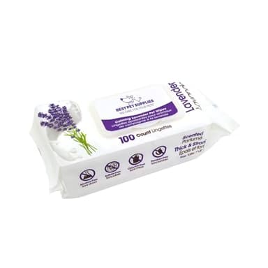 Best Pet Supplies Pet Wipes for Dogs - Dog Wipes Cleaning Deodorizing, for Coats, Ears, Paws - Calming Lavender, Aloe Vera, 100 Count - Image 1