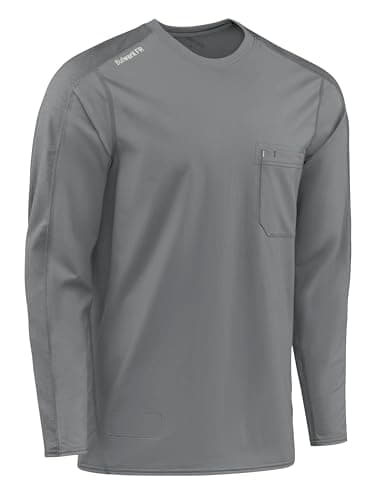 Bulwark FR Men's Flame Resistant Flex Knit Tee, Charcoal, Large - Image 4